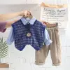 The 2022 new autumn collection for boys, a three-piece set for babies in spring and autumn, a stylish children's vest, and a trendy baby vest Specification image